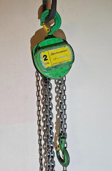 Delta Green kettingtakels 2+1Ton / Rateltakels 0.75Ton