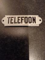 bordje  TELEFOON, Antiek en Kunst, Antiek | Emaille, Ophalen of Verzenden