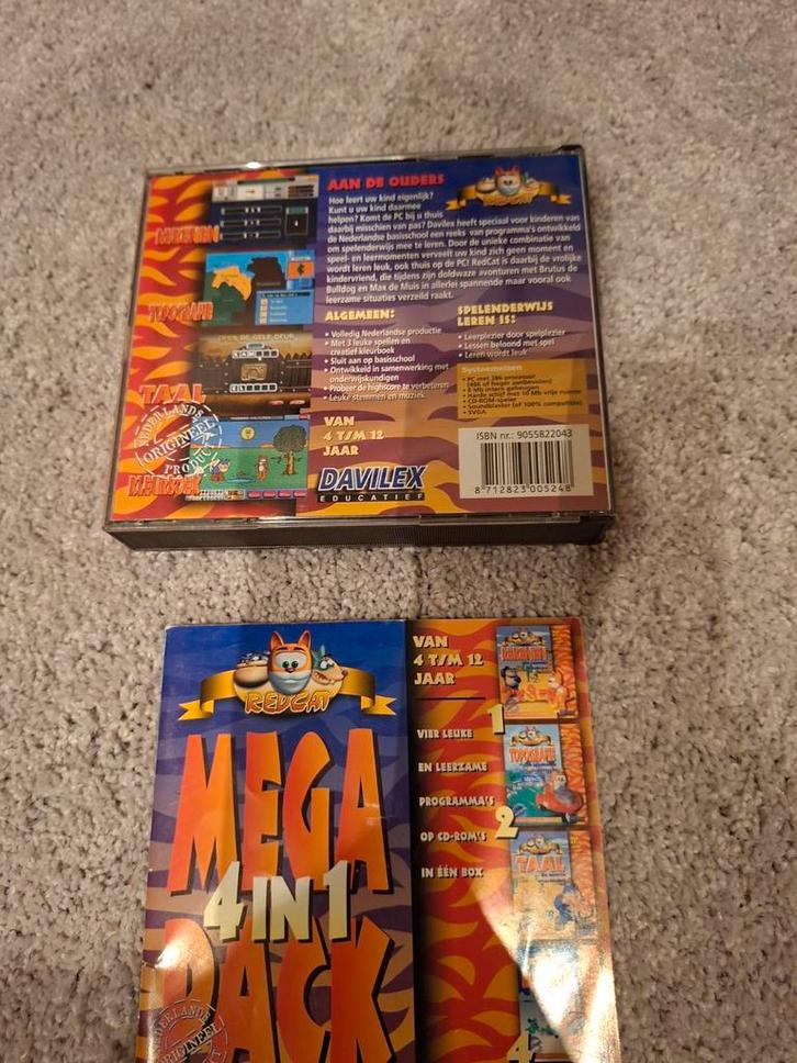 Davilex Redcat Mega 4 in 1 Pack Retro games, Spelcomputers en Games, Games | Pc, Gebruikt, Puzzel en Educatief, 1 speler, Ophalen of Verzenden