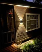 Sterke Solar Up & Down LED wandlamp / buiten verlichting, Huis en Inrichting, Lampen | Wandlampen, Nieuw, Solar, Kunststof, Ophalen of Verzenden