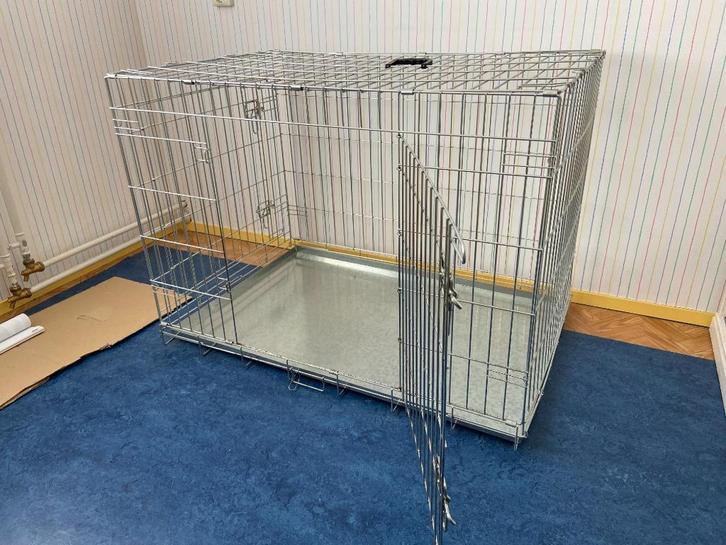 Adori Bench 2-Deurs De Luxe Verzinkt-Hondenbench-107x71x77cm, Dieren en Toebehoren, Hondenbenches, Gebruikt, Ophalen of Verzenden
