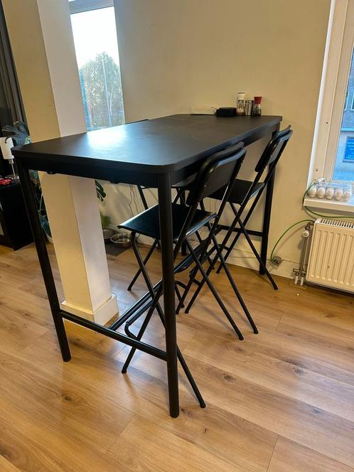 Statafel met 3 stoelen - Ideaal voor kleine ruimtes, Huis en Inrichting, Tafels | Statafels, Gebruikt, Ophalen
