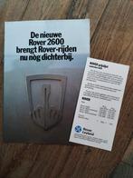 Rover 2600 Prijslijst & Brochure - 1978, Rover Leyland, Ophalen of Verzenden, Zo goed als nieuw, Overige merken