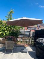 Parasol ecru, Tuin en Terras, Parasols, Ophalen, Gebruikt, Zweefparasol