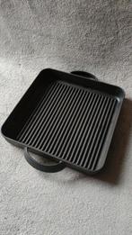 Grote gietijzeren grillpan Ikea Favorit - 28x28cm  - 3865 gr, Ophalen of Verzenden, Zo goed als nieuw, Gietijzer, Keramische plaat