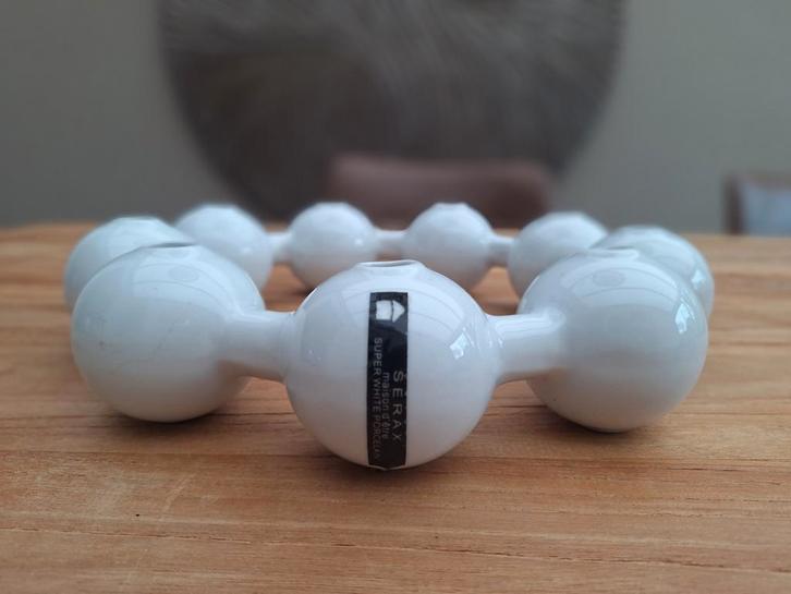 Zgan, prachtige design vaas Serax, Huis en Inrichting, Woonaccessoires | Vazen, Zo goed als nieuw, Wit, Minder dan 50 cm, Aardewerk of Porselein