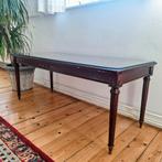 Empire Stijl Salontafel met Glazen Blad, Huis en Inrichting, Tafels | Salontafels, Ophalen, Gebruikt, 100 tot 150 cm, Empire