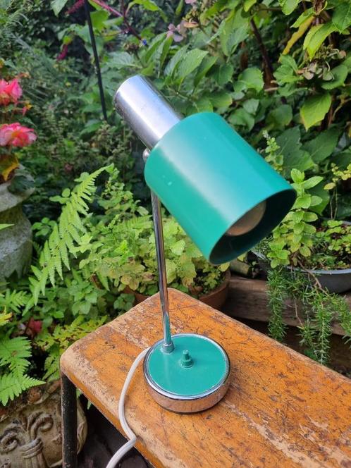 Groen bureaulampje vintage stilux milano ?, Huis en Inrichting, Lampen | Tafellampen, Minder dan 50 cm, Metaal, Ophalen of Verzenden