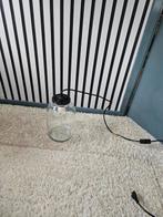 Glazen tafellamp, Huis en Inrichting, Ophalen, Zo goed als nieuw, Minder dan 50 cm