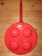 Rode emaille poffertjespan, Ophalen of Verzenden