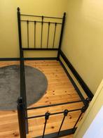 Nostalgisch metalen bed, Ophalen, 90 cm, Eenpersoons, Zwart