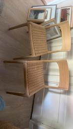 Vintage papercord stoelen, Ophalen, Zo goed als nieuw, Twee