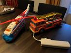 Blikken brandweer en helicopter, Antiek en Kunst, Antiek | Speelgoed, Ophalen of Verzenden