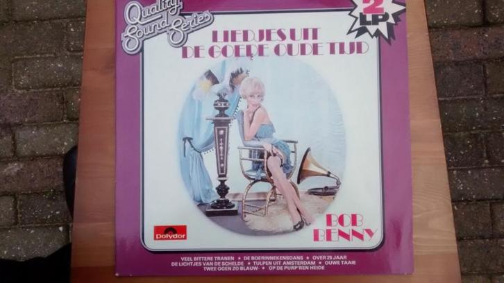 2 LP - Bob Benny - Liedjes uit de goede oude tijd, Cd's en Dvd's, Vinyl | Nederlandstalig, Zo goed als nieuw, Levenslied of Smartlap