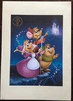 Disney litho Assepoester, Verzamelen, Disney, Nieuw, Ophalen of Verzenden, Plaatje of Poster, Assepoester of Belle