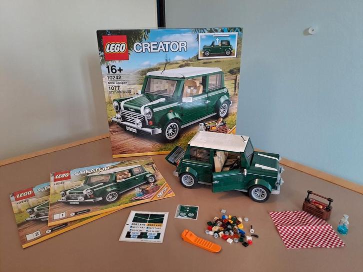 Lego 10242, de Mini Cooper, Creator, met doos en boekjes., Kinderen en Baby's, Speelgoed | Duplo en Lego, Gebruikt, Lego, Complete set