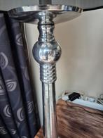 Twee elegante tafellampen met zilveren voet, Huis en Inrichting, Lampen | Tafellampen, Ophalen of Verzenden, Zo goed als nieuw