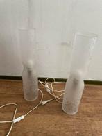Set tafel lampen / bed lampjes, Ophalen of Verzenden, Zo goed als nieuw, Glas, Minder dan 50 cm