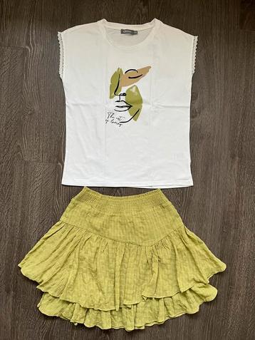 Dames / meisjes serje rok & shirt Refined en Geisha mt S/36 beschikbaar voor biedingen