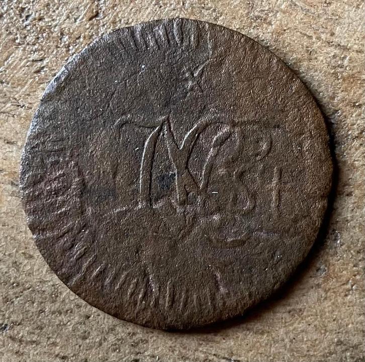 1/2 Stuiver Lodewijk Napoleon JAVA 181., Postzegels en Munten, Munten | Nederland, Losse munt, Overige waardes, Vóór koninkrijk