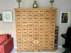 Prachtige apothekerskast ladekast in grenenhout met 84 lades, 150 tot 200 cm, 5 laden of meer, 25 tot 50 cm, Grenenhout
