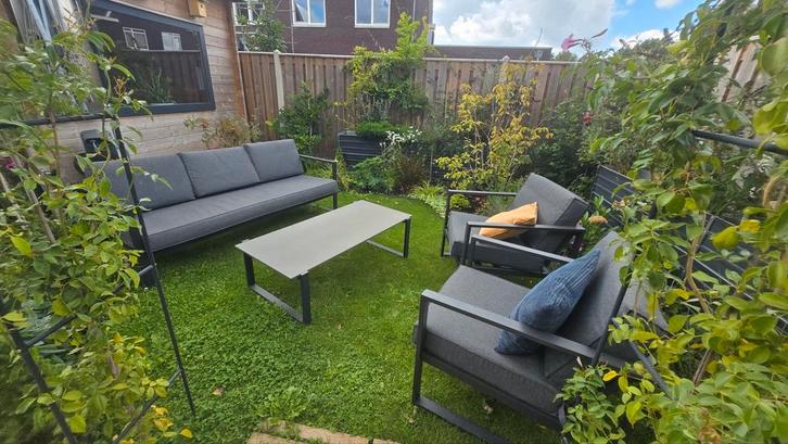 Jysk Jutlandia loungeset 5 persoons, Tuin en Terras, Tuinsets en Loungesets, Zo goed als nieuw, Aluminium, Ophalen