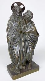 Om 1900 Bronzen Beeld Sculptuur "De Judaskus" Napels Italië
