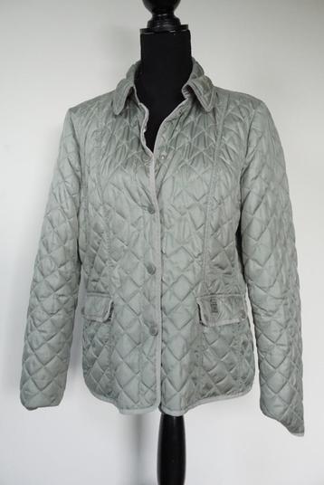 FUCHS SCHMITT Bijzondere Zilvergrijze Gecapitonneerde Jas 38 beschikbaar voor biedingen