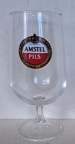 Amstel Pils Bierglas op voet, Ophalen of Verzenden, Gebruikt, Glas of Glazen, Amstel