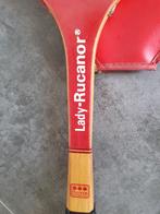 Tennis racket Rucanor Lady hout met hoes, Overige merken, Racket, Ophalen of Verzenden, Zo goed als nieuw