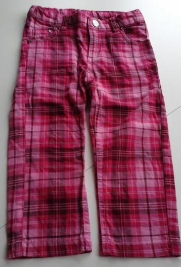 H&M rood/roze geruite broek - maat 92 (1,5 – 2 jaar) beschikbaar voor biedingen