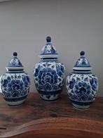 Delfts Blauw 3-delig Kaststel delftsblauw, Antiek en Kunst, Antiek | Keramiek en Aardewerk, Ophalen of Verzenden