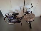 Popal paarse transport fiets mandje vlinders 22 inch, Fietsen en Brommers, Fietsen | Meisjes, Ophalen, Gebruikt, 22 inch, POPAL