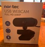 Nor-tec Full HD 1080P USB webcam, nooit gebruikt: nieuw., Computers en Software, Webcams, Ophalen of Verzenden, Nieuw, Bedraad