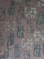 Wollen dames sjaal katten, Kleding | Dames, Mutsen, Sjaals en Handschoenen, Ophalen of Verzenden, Zo goed als nieuw, Maat 46/48 (XL) of groter