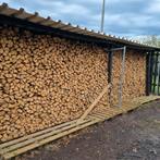 Haardhout eiken en beuken gestapelde kuub, Tuin en Terras, Haardhout, Ophalen of Verzenden, Blokken