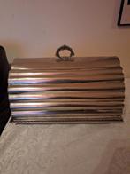 Grote antieke zware verzilverde vlees schaal, Ophalen, Zilver