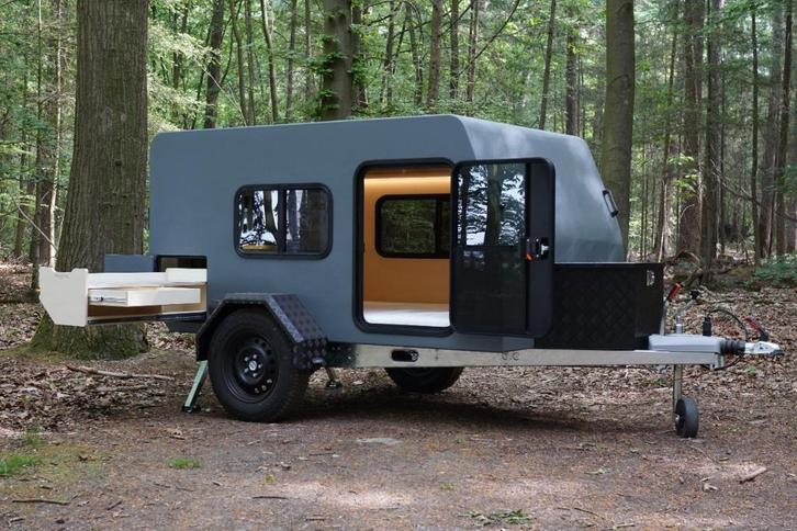 Kapka Mesa – Compacte teardrop mini caravan, Caravans en Kamperen, Caravans, Particulier, tot en met 2, tot 500 kg, Overige, Overige merken