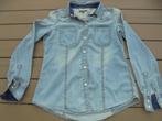 Blauwe spijkerblouse, Ophalen of Verzenden, Gedragen, Maat 36 (S), Blauw