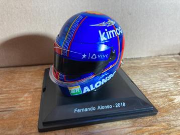 ✅ Fernando Alonso 2018 1:5 helm Mclaren Honda 1/5 helmet F1 beschikbaar voor biedingen