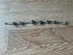 Trolbeads armband met 6 bedels. Mexico slot. Lengte 21 cm., Ophalen of Verzenden, Zo goed als nieuw, Zilver