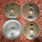 4x gescheurd bekken / cymbal Zildjian a custom Meinl MB20, Muziek en Instrumenten, Gebruikt, Ophalen of Verzenden, Drums of Percussie