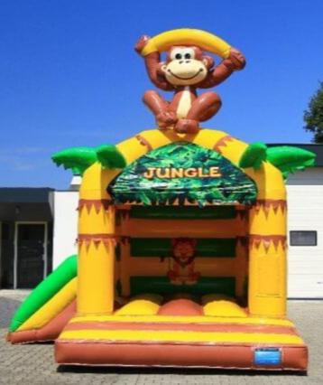 Te huur funny aap springkussen - bij Happy Party Rent beschikbaar voor biedingen