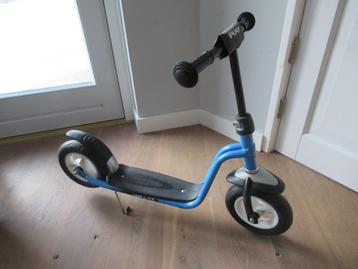 Mooie blauwe Puky step autoped met rem en standaard beschikbaar voor biedingen