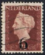 Nederland 1 zegel gestempeld uit 1950 nr. 549, Na 1940, Verzenden, Gestempeld