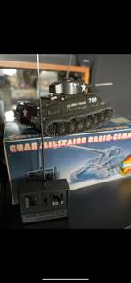 Sherman tank rc in doos vintage collectorsitem, Ophalen of Verzenden, Landmacht, Amerika, Overige typen