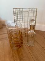 Woonaccessoires goud, Verzamelen, Glas en Borrelglaasjes, Ophalen, Zo goed als nieuw, Overige typen