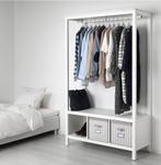 Ikea Hemnes Open wardrobe - Inclusief Hangers & Boxen, Ophalen, Met plank(en), Gebruikt, 100 tot 150 cm