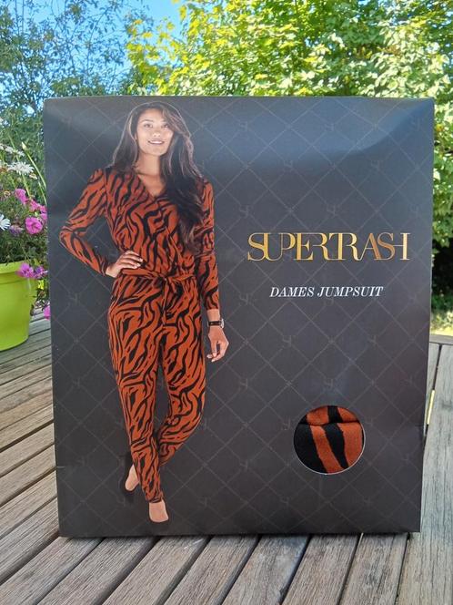 SuperTrash dames jumpsuit met tijgerprint maat M, Kleding | Dames, Jumpsuits, Nieuw, Zwart, Ophalen of Verzenden
