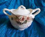 T. Capodimonte biscuit potje met deksel brocante / vintage, Ophalen of Verzenden